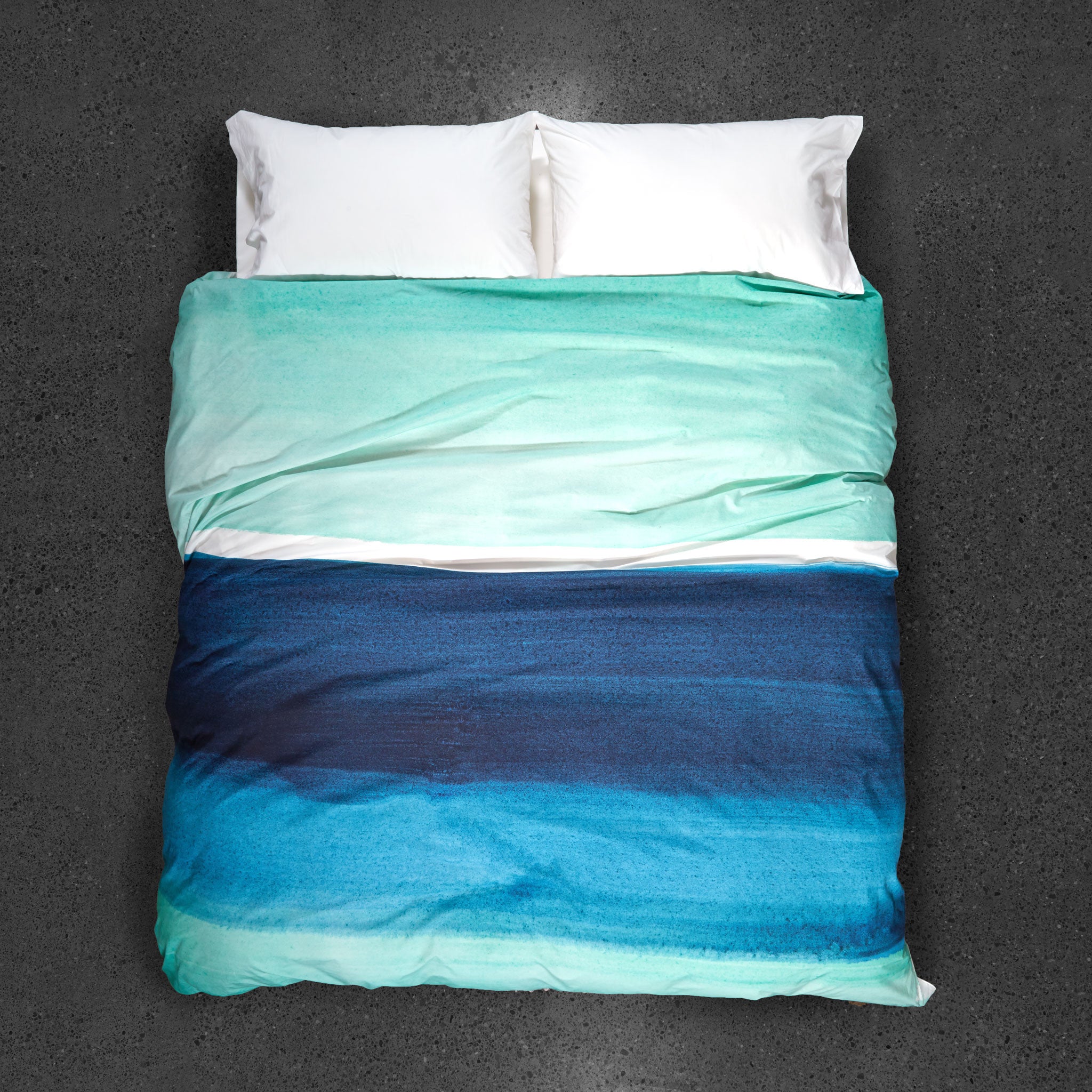 Blueberry Bisque Duvet Cover - Top VIew