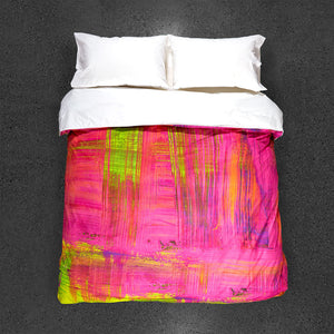 Pink Mojito Duvet Cover - Top View