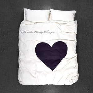 Easy to Love Duvet Cover - Top View
