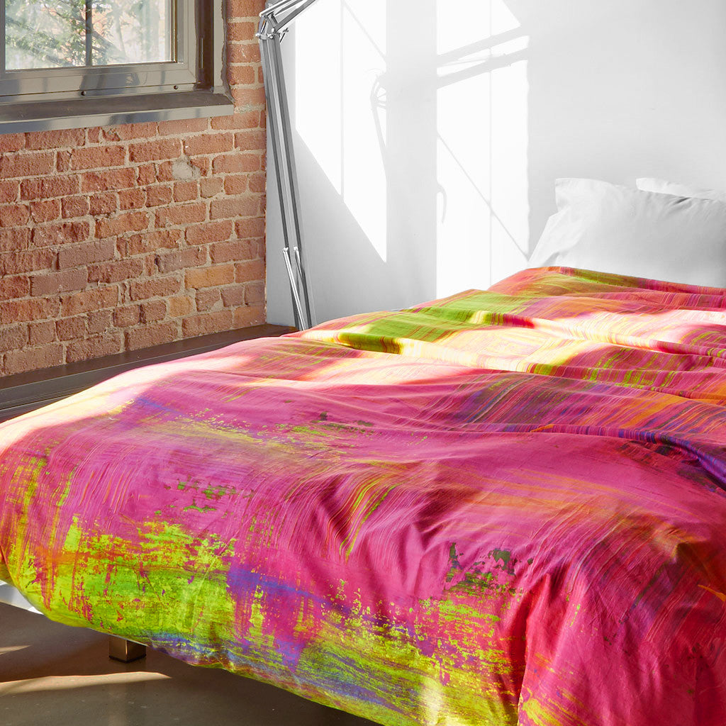 Pink Mojito Duvet Cover - Room View